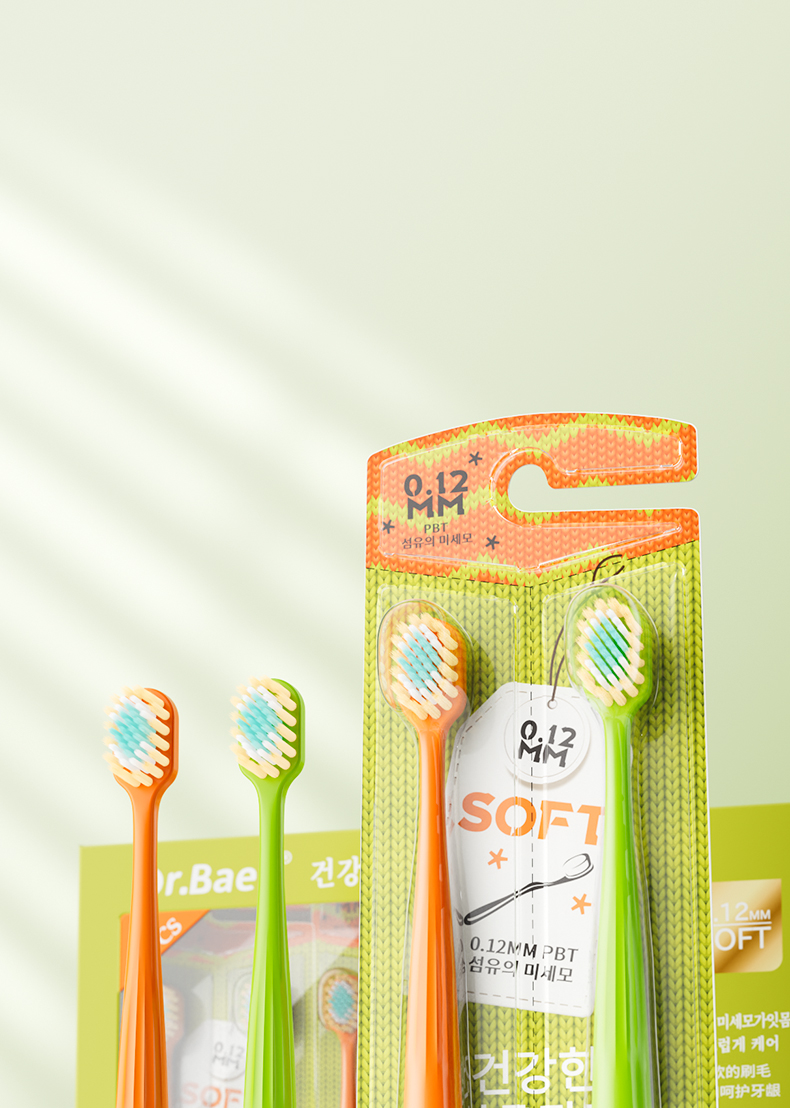 Dr. Baek 20102 Ultra‑Soft PBT Toothbrush Set